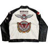 WATSON RACING MONACO GRAND PRIX MOTO JACKET (BLACK/WHITE)