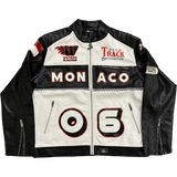 WATSON RACING MONACO GRAND PRIX MOTO JACKET (BLACK/WHITE)