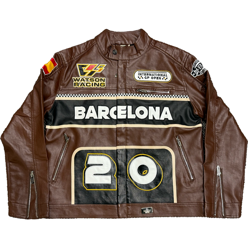 WATSON BARCELONA MOTO JACKET (BROWN)