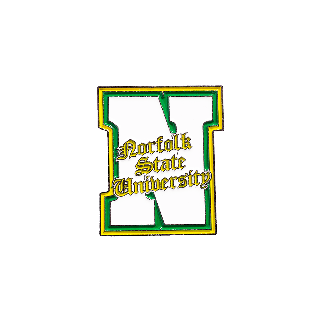 WHITE NORFOLK STATE UNIVERSITY PIN - Allstarelite.com
