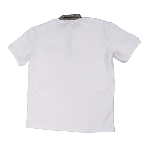 WATSON COLLAR EMBELLISHED WHITE POLO SHIRT