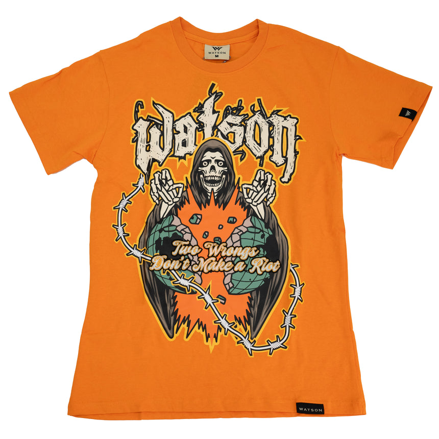 WATSON RIOTS ON ROULETTE T-SHIRT (ORANGE)