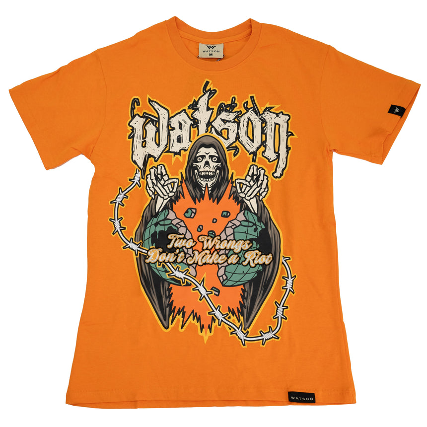 WATSON RIOTS ON ROULETTE T-SHIRT (ORANGE)