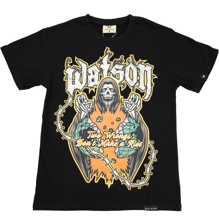 WATSON RIOTS ON ROULETTE T-SHIRT (BLACK)