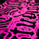 WATSON PINK SKULL CROPPED T-SHIRT (BLACK)