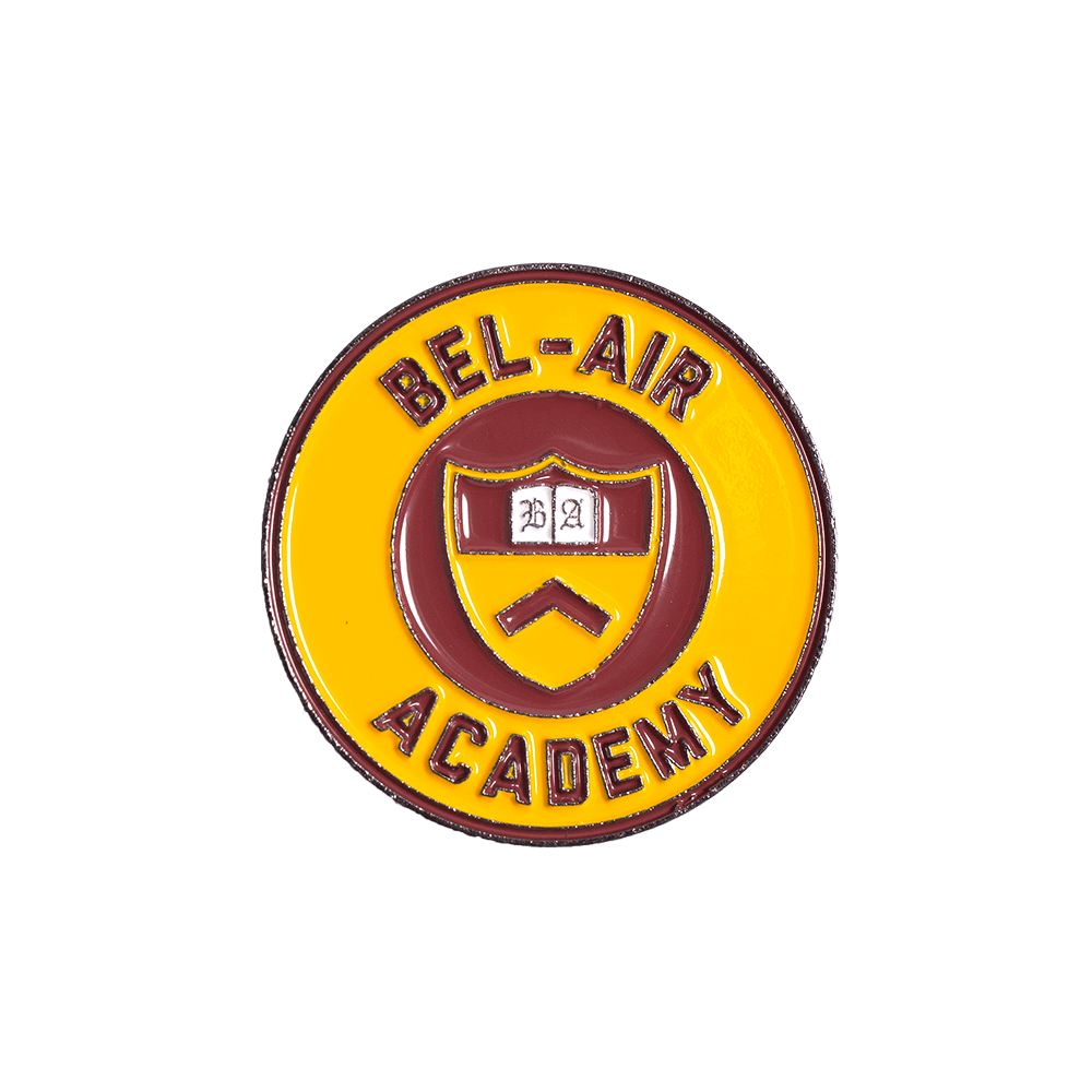 YELLOW/MAROON BEL AIR ACADEMY PIN - Allstarelite.com