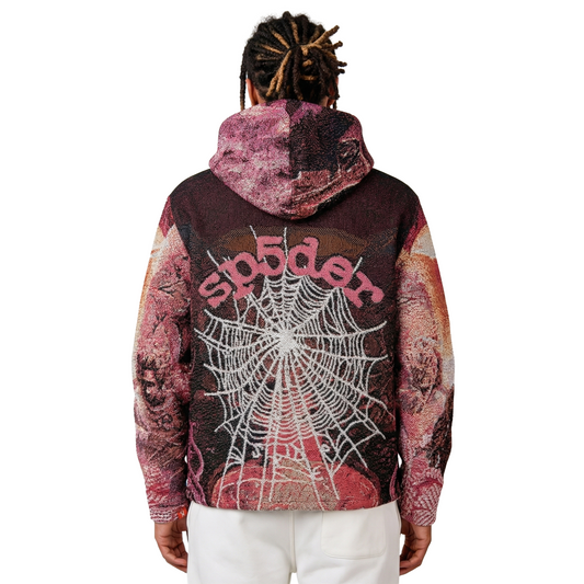YOUNG THUG SP5DER TAPESTRY HOODIE (MULTI)