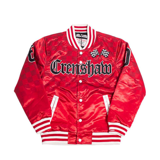 YOUTH BOOGIE CRENSHAW SATIN JACKET RED - Allstarelite.com