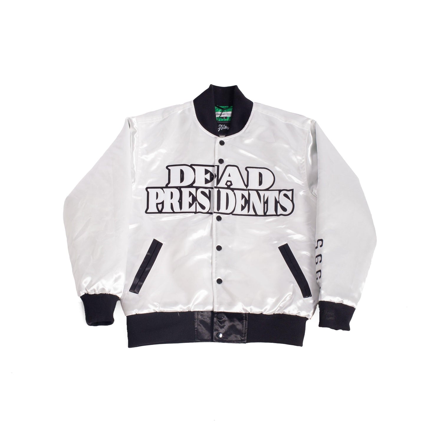 YOUTH DEAD PRESIDENTS SATIN JACKET WHITE - Allstarelite.com