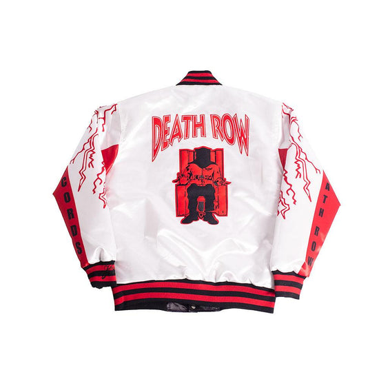 YOUTH DEATHROW SATIN JACKET WHITE - Allstarelite.com
