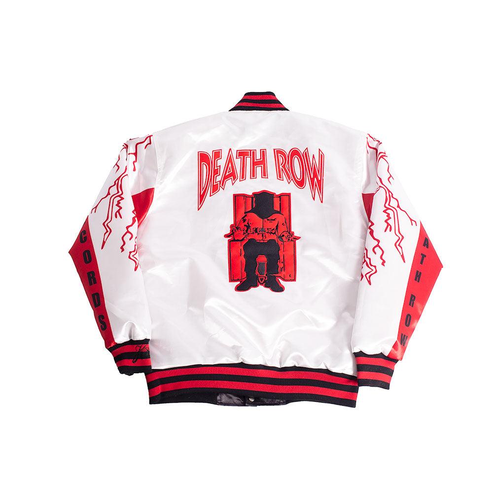 YOUTH DEATHROW SATIN JACKET WHITE - Allstarelite.com