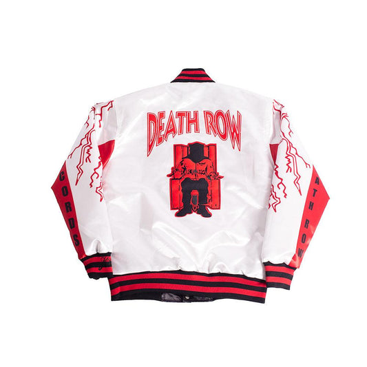 YOUTH DEATHROW SATIN JACKET WHITE - Allstarelite.com