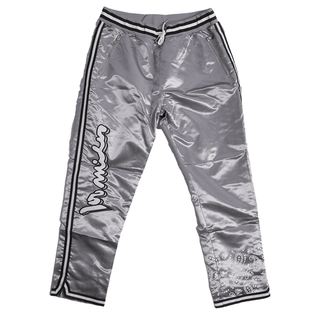 100 Mile Grey Satin Pants - Allstarelite.com