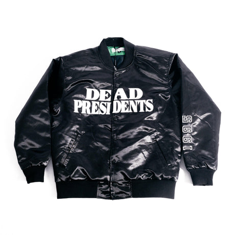 1995 Black Dead Presidents Satin Jacket - Allstarelite.com