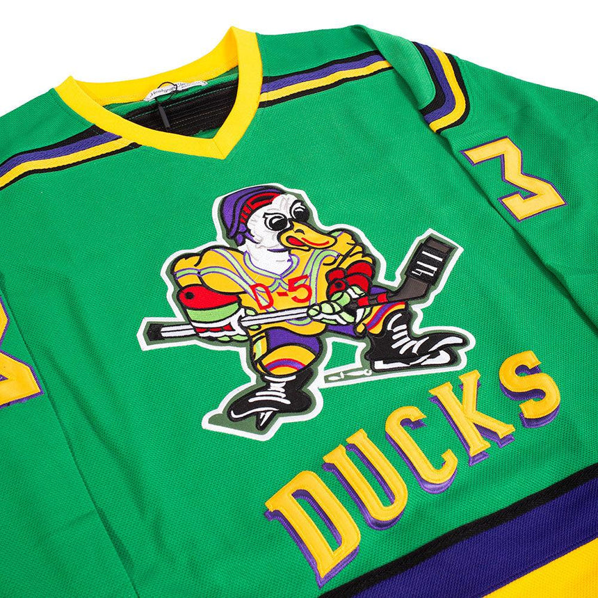 MIGHTY DUCKS GOLDBERG HOCKEY JERSEY GREEN - Allstarelite.com
