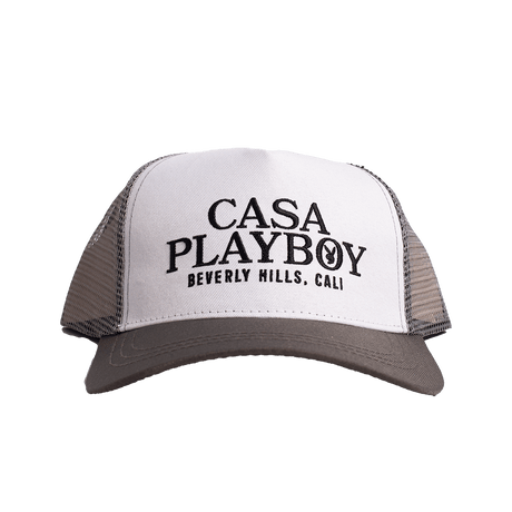 PLAYBOY GREY CASA TRUCKER HAT - Allstarelite.com