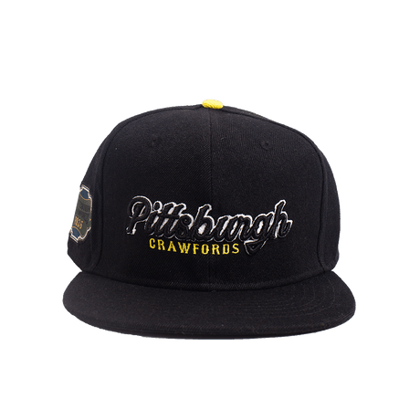 PITTSBURGH CRAWFORDS BLACK SNAPBACK HAT - Allstarelite.com