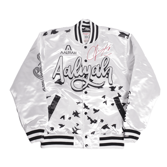AALIYAH SATIN JACKET WHITE - Allstarelite.com