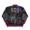 ASTRO WORLD BLACK SATIN JACKET - Allstarelite.com