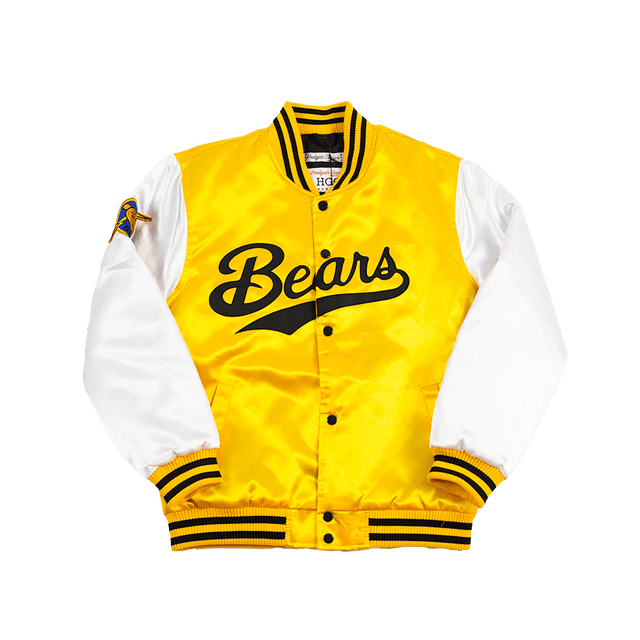 BAD NEWS BEARS TANNER BOYLE YELLOW YOUTH SATIN JACKET - Allstarelite.com