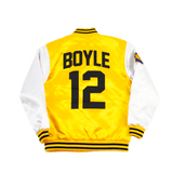 BAD NEWS BEARS TANNER BOYLE YELLOW YOUTH SATIN JACKET - Allstarelite.com