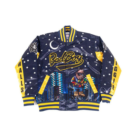 BadBoy Biggie Smalls Nightlife Satin Jacket Yellow - Allstarelite.com