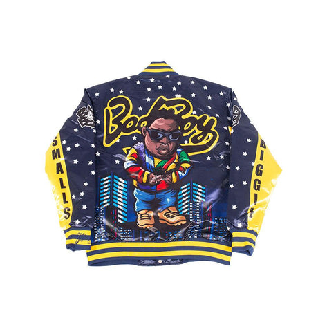 BadBoy Biggie Smalls Nightlife Satin Jacket Yellow - Allstarelite.com