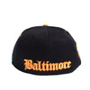 BALTIMORE BLACK SOX BLACK FITTED HAT - Allstarelite.com
