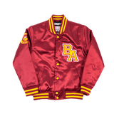 BEL-AIR ACADEMY WILL SMITH MAROON YOUTH SATIN JACKET - Allstarelite.com