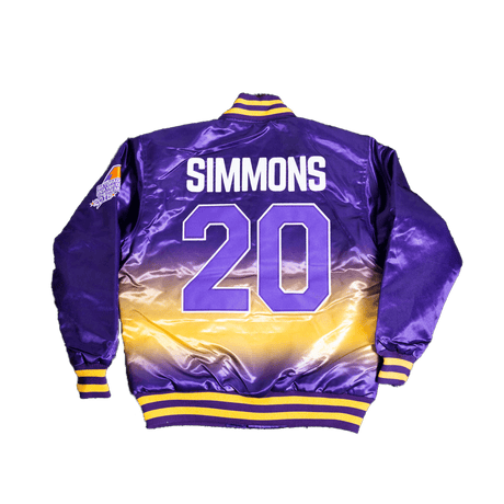 Ben Simmons Montverde Academy High School Basketball Purple Satin Jacket - Allstarelite.com