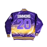 Ben Simmons Montverde Academy High School Basketball Purple Satin Jacket - Allstarelite.com