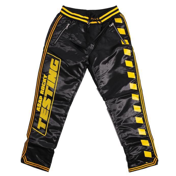 BLACK ASAP TESTING SATIN PANTS - Allstarelite.com
