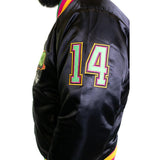 Black Fresh Prince Satin Jacket - Allstarelite.com