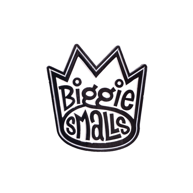 BLACK/WHITE BIGGIE SMALLS CROWN PIN - Allstarelite.com
