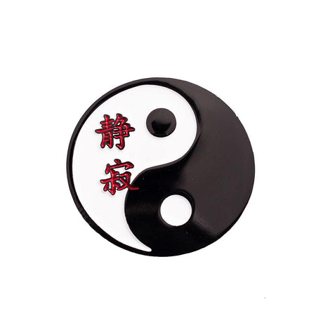 BLACK/WHITE YIN YANG PIN - Allstarelite.com