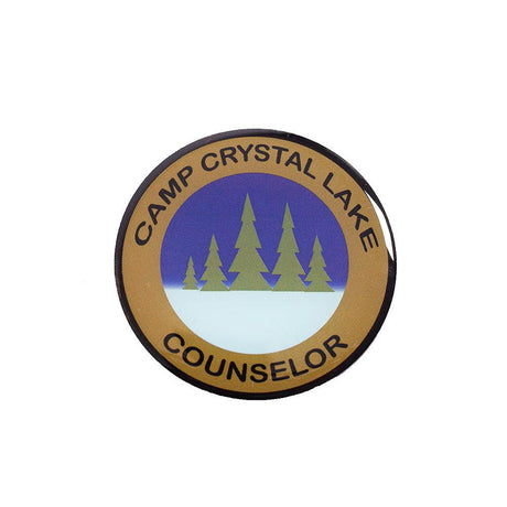 BLUE/GREEN CAMP CRYSTAL LAKE CIRCLE PIN - Allstarelite.com