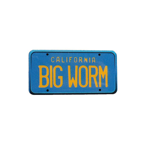BLUE/YELLOW BIG WORM PLATE PIN - Allstarelite.com