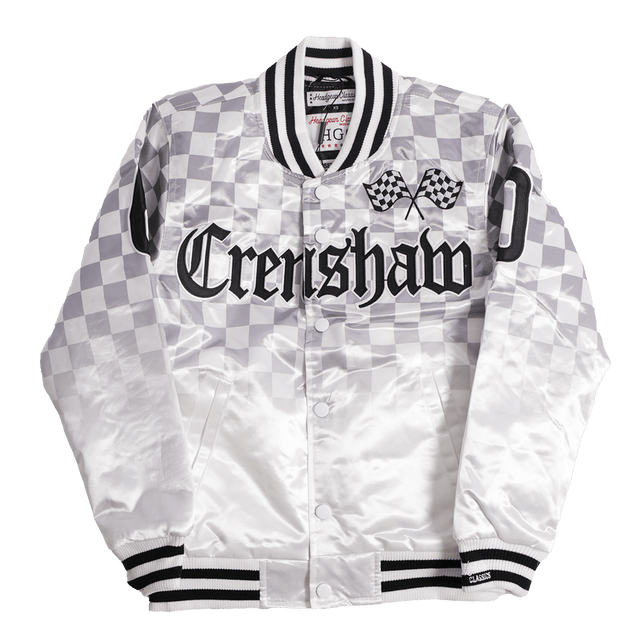 BOOGIE CRENSHAW SATIN JACKET WHITE - Allstarelite.com
