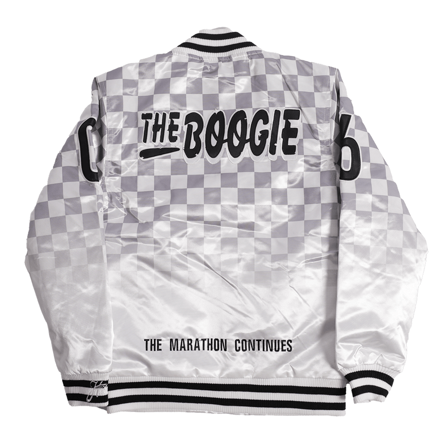 BOOGIE CRENSHAW SATIN JACKET WHITE - Allstarelite.com