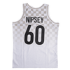 BOOGIE NIPSEY HUSSLE WHITE BASKETBALL JERSEY - Allstarelite.com