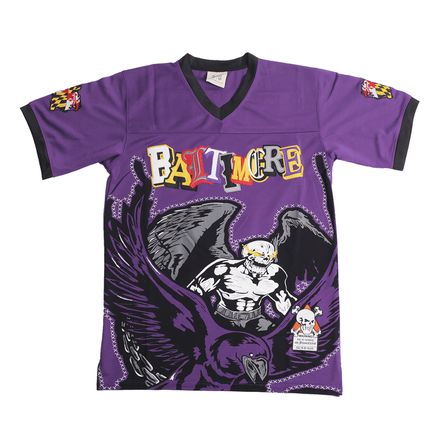 BRAND X BALTIMORE LAMAR YOUTH FOOTBALL JERSEY - Allstarelite.com