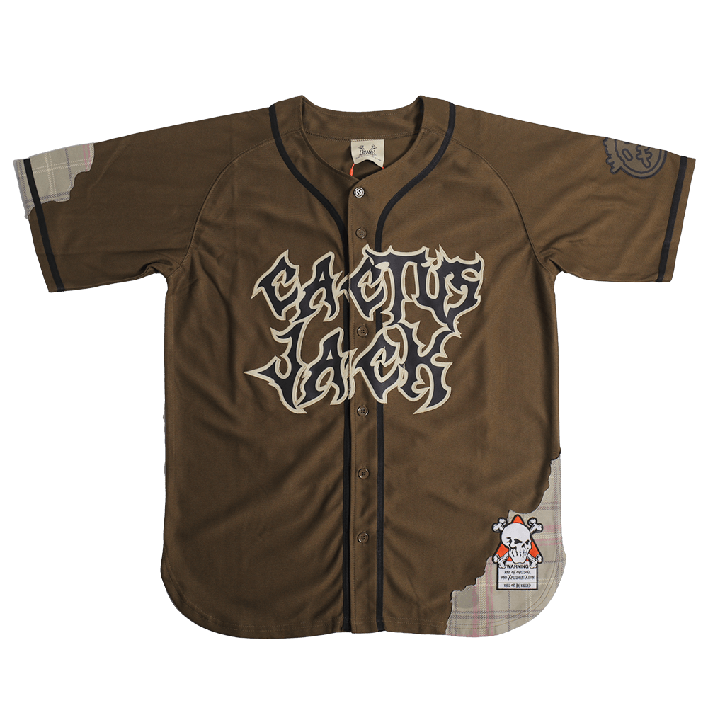 BRAND X CACTUS JACK OLIVE BASEBALL JERSEY - Allstarelite.com