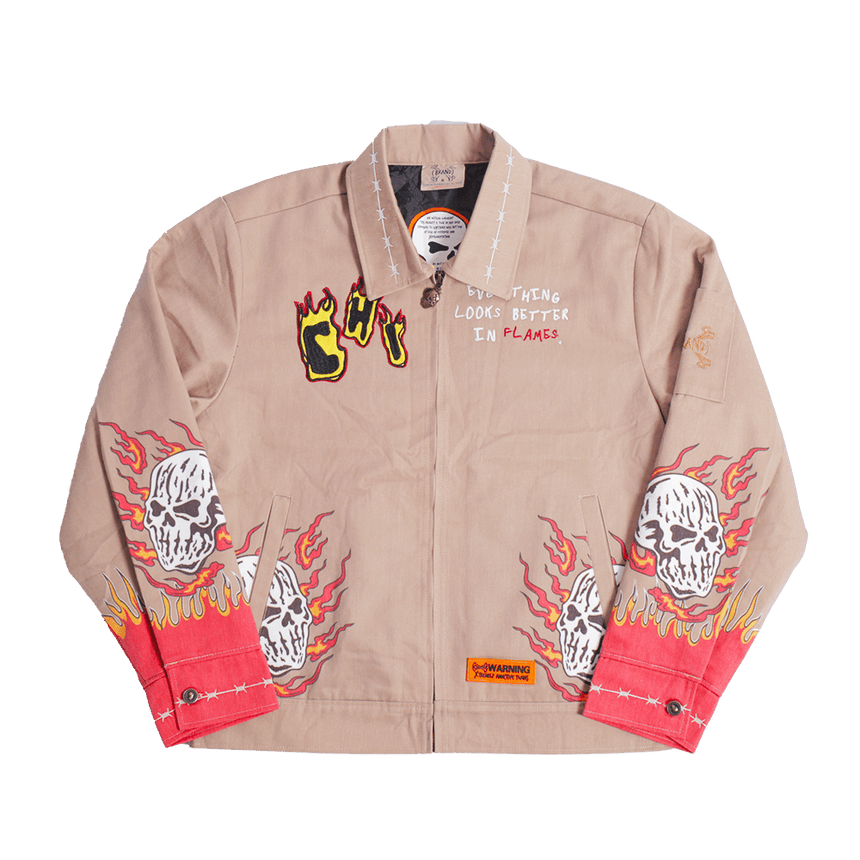BRAND X CHICAGO FLAMES WORK YOUTH JACKET - Allstarelite.com