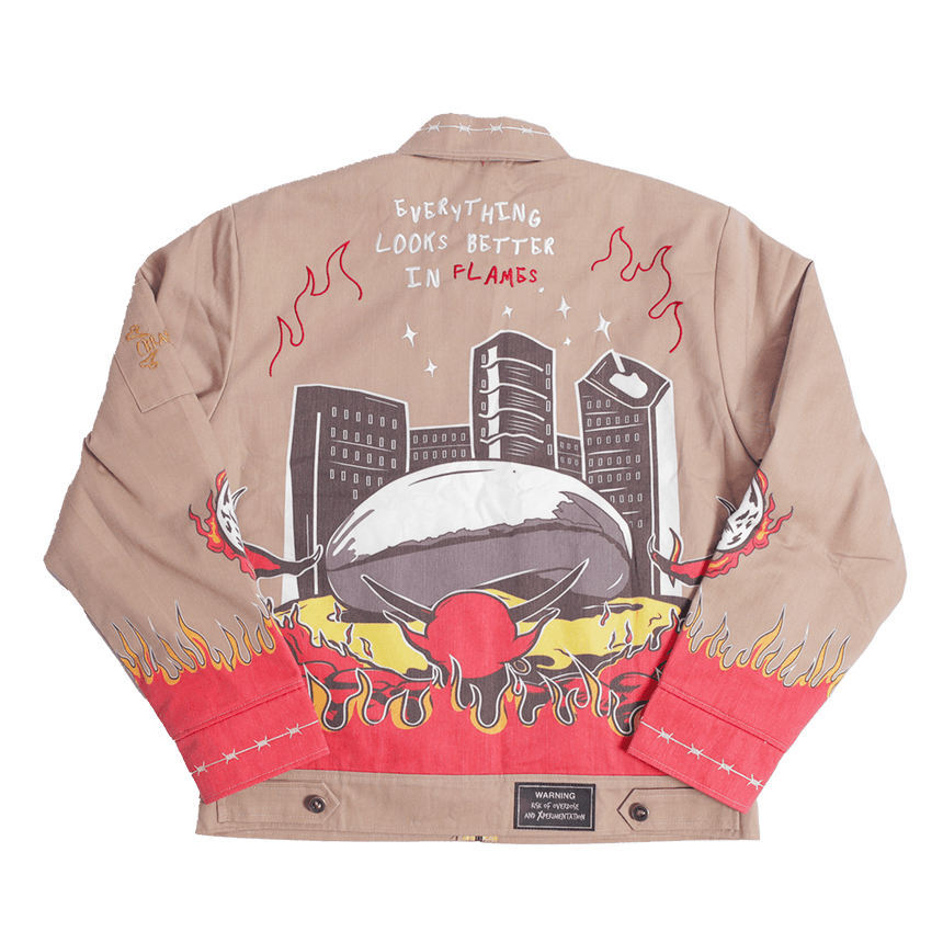BRAND X CHICAGO FLAMES WORK YOUTH JACKET - Allstarelite.com