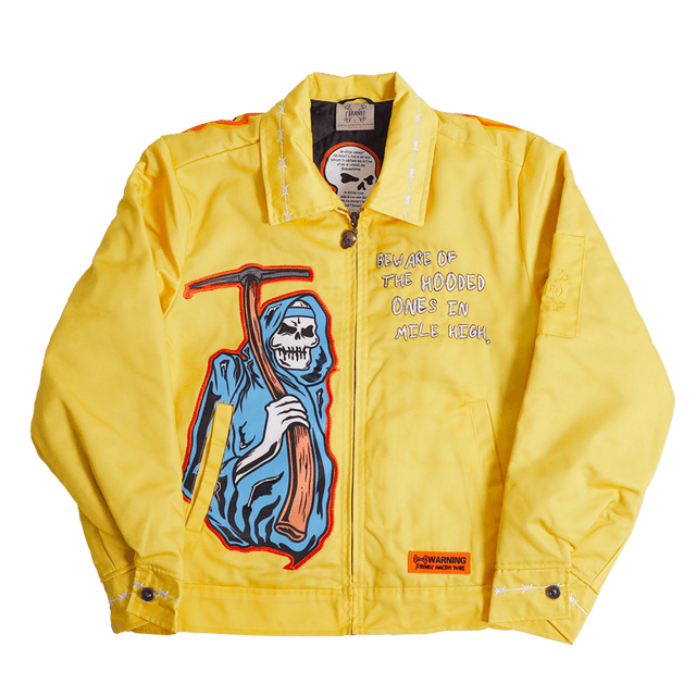 BRAND X DENVER BEWARE OF THE HOODED WORK YOUTH JACKET - Allstarelite.com