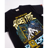BRAND X GOLDEN STATE BLACK TSHIRT - Allstarelite.com