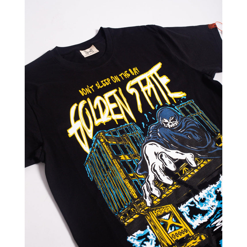 BRAND X GOLDEN STATE BLACK TSHIRT - Allstarelite.com