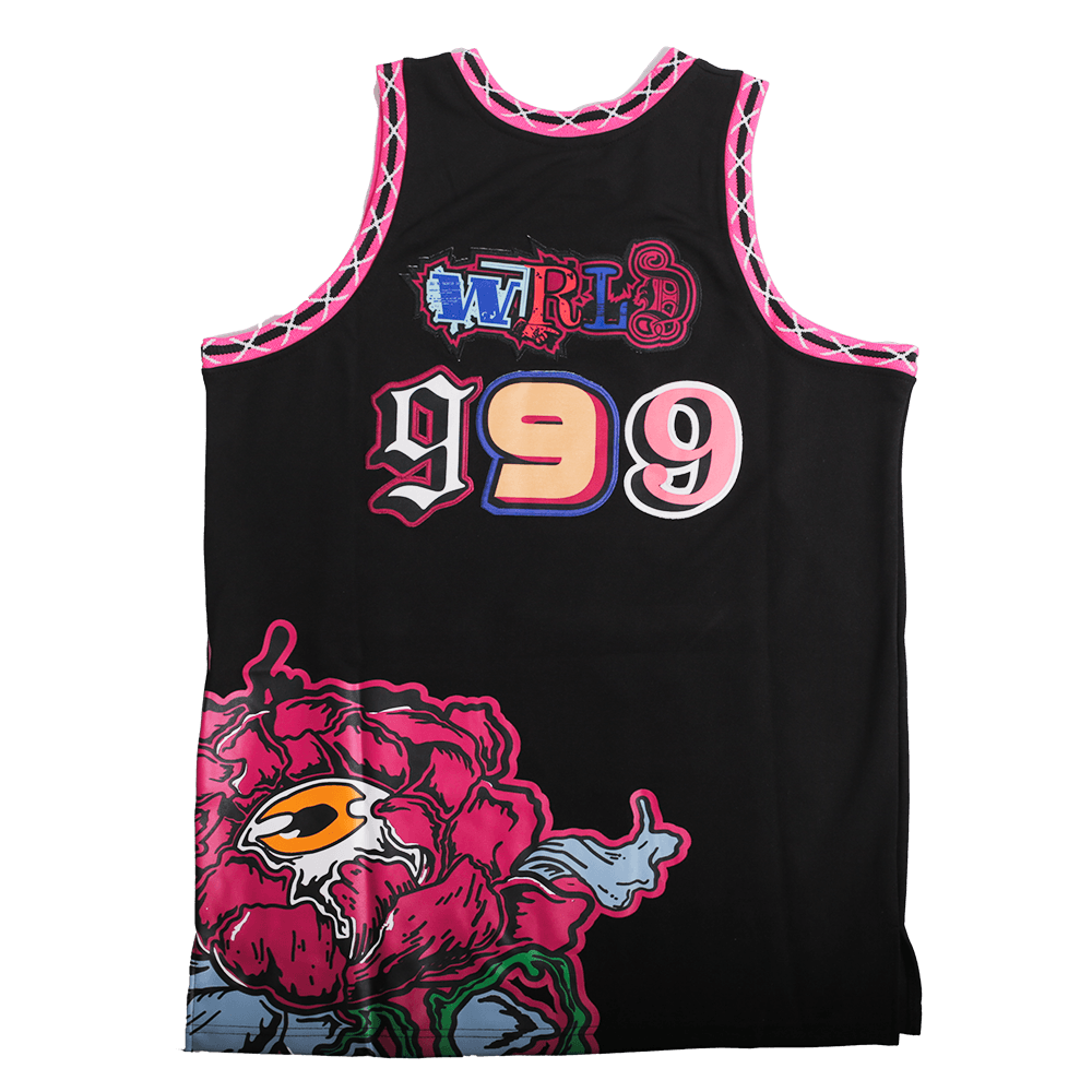 BRAND X JUICE WRLD 999 YOUTH BLACK BASKETBALL JERSEY - Allstarelite.com