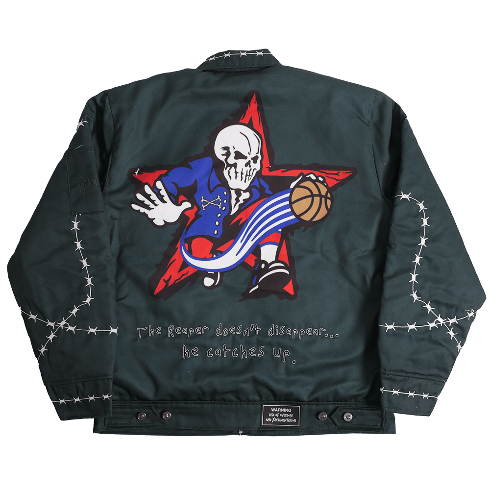 BRAND X PHILADELPHIA REAPER WORK JACKET BLACK Allstarelite