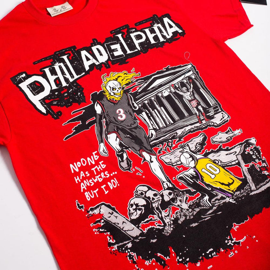 BRAND X PHILADELPHIA RED TSHIRT - Allstarelite.com